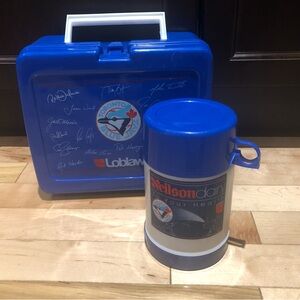 Blue Toronto Blue Jays Vintage Lunchbox and Thermos Set